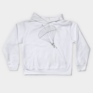 Skydiver Under Canopy Kids Hoodie